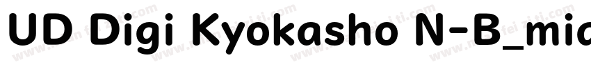 UD Digi Kyokasho N-B_mianfeizitico字体转换